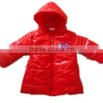 classic red hoodie jacket children winter jacket baby padded polyfill jacket baby padded winter jacket