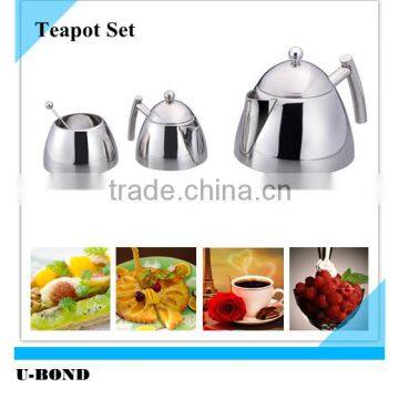 Half-ellipsoid Shape Stainless Steel Tea Pot