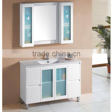 Soft closing door white finishing modern bathroom cabinet vanity