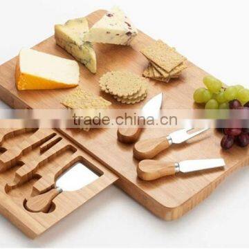 New design fashion drawer shape bamboo cheese tool box                        
                                                Quality Choice