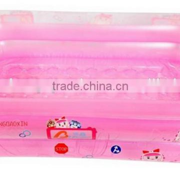 Inflatable Plastic Two Ring Swimming Pool