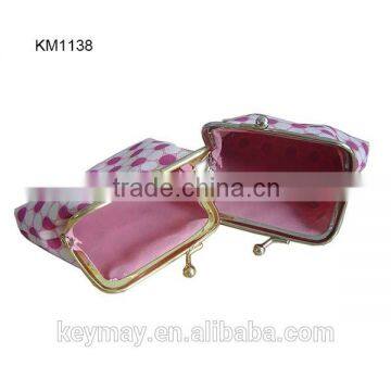 China supplier wholesale polka dot printing girls cheap coin purse