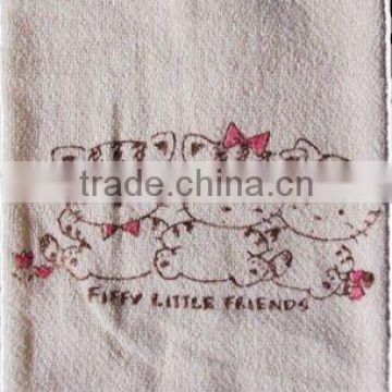 cat printed cotton small bath towel