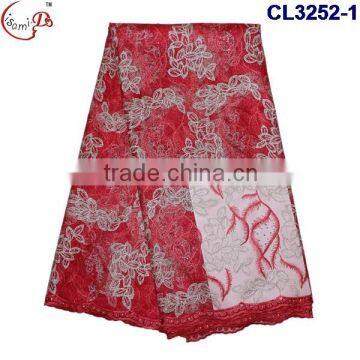 CL3252 2016 High quality newest style top fashion african fabric tulle french lace for making dress