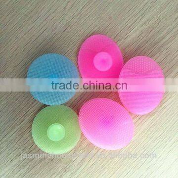 Food Grade,Nice deisgn Oval Shape Silicone Facial Cleaning Brush