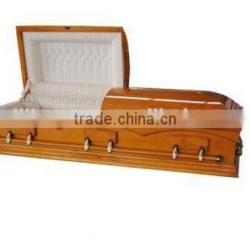 Maple wood casket with almond interior