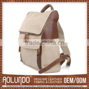 Hotselling Canvas Plain White Cotton Backpack