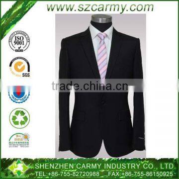 Men's Black and Silver Grey Liner Super Good Quality One Button Slim Cut Easy-Care wedding suits pictures