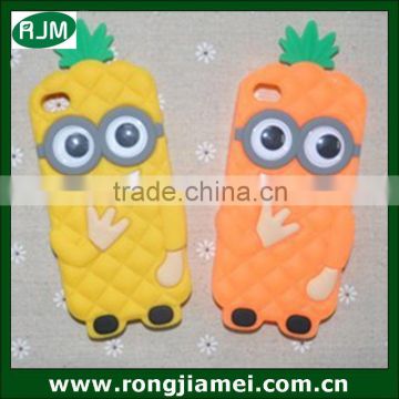 Cute minion despicable me pineapple beautiful mobile phone back covers for iphone 5