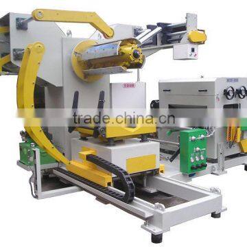 Auto metal sheet feeder straightener and uncoiler for press