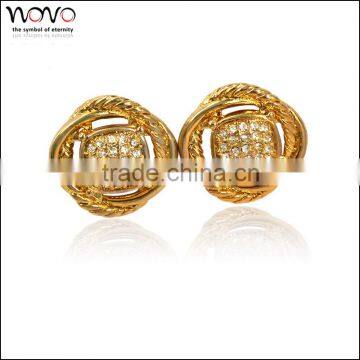 Gold plating Cubic zirconia small earring