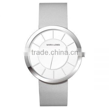 OEM Classical elegant Stainless steel quartz women sport wrist watch with white and black dial