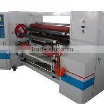 Air pressure feeding double shafts electric tape rewinding machine