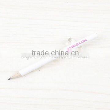 white lead pencil without eraser for pupil