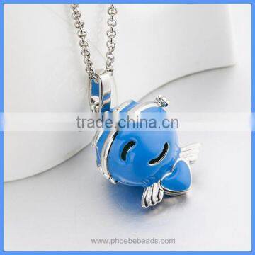 Wholesale New Enamel Angel Musical Sound Chime Bell Box Ball Pregnancy Necklaces BAC-M039 photo-3