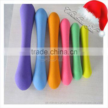 Christmas carnival best price rubber dumbbell on promotion for female use