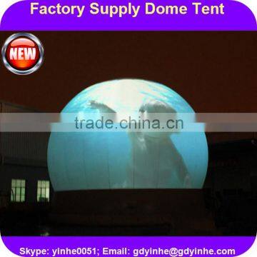 2016 single layer giant white inflatable 3D dome tent from China, dome tens for events