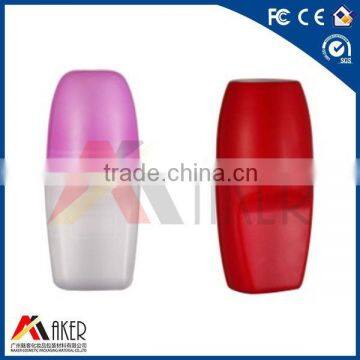 Red Color plastic Roll on bottle for lotion cream