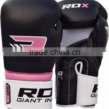 Ladies Pink Gel Boxing Gloves Bag MMA Womens Gym Kick Pads Mitts C