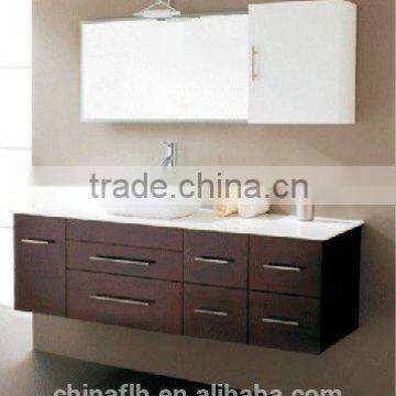 Wall mounted bathroom cabinet #5881 made of hpl