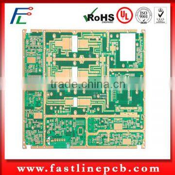 Air conditioner parts pcb with rogers circuit board and gold finger finished