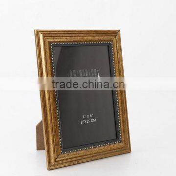 Brass plastic photo frame,promotional gift plastic picture frame