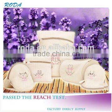 YIWU RODA 100%polyester stylish high-end 5 sets embroidery sandwich household washing bag