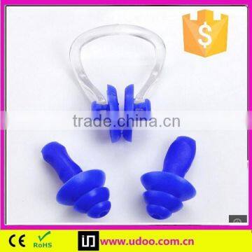 Safty silicone swimming ear plugs and nose clip