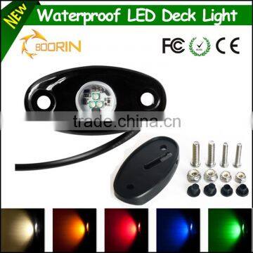 Waterproof boat truck IP68 12v 6W White Red Orange Blue green LED deck light