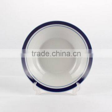 Custom logo ceramic dinner plate soup dishes