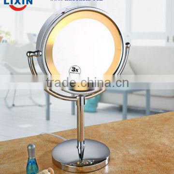 Rotation Table Shave Mirror With Light