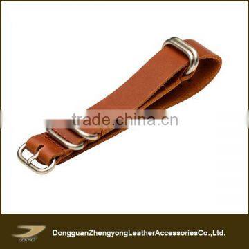 Classic italian genuine leather nato watch strap , customise size is available