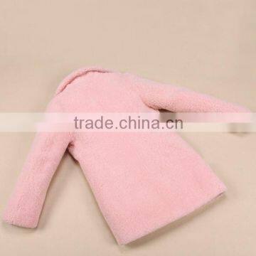 Girls Sky Blue Fur Coat Clothing , Winter Fur Clothing Sky Blue photo-3