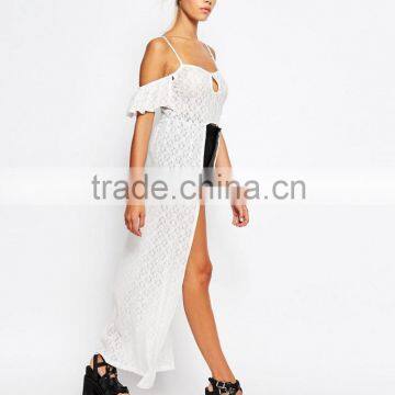 Latest Fashion The Ragged Priest Cold Shoulder Maxi Cami Top In Lace