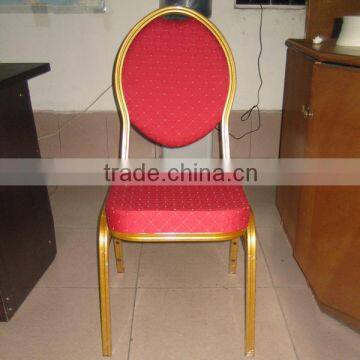 Used Hotel Furniture Cheap Metal Frame Fabric Banquet Stacking Chair for Sale (YC601) photo-3
