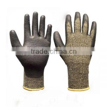 High Quality HPPE Liner Cut Resisitant Water Based PU Coated Working Gloves