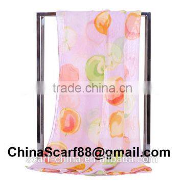 Wholesale silver chiffon scarf