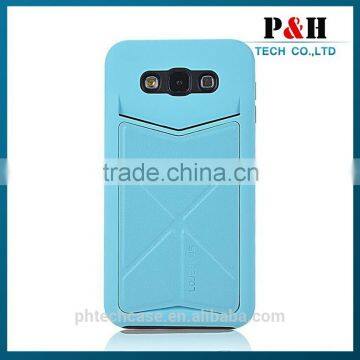 Cell Phone PU Leather Protector Case for Samsung Galaxy E7 photo-3