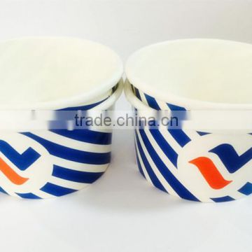 tasting ice cream paper cup to promote beverage in market