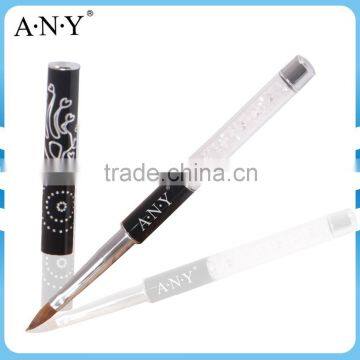 ANY Nail Art Design Beauty Acrylic Extension Nails Building Crystal Nail Acrylic Brush Pure Kolinsky