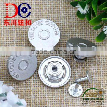 Fashion Custom Logo Metal Brass Jeans Rivets Buttons for Jeans photo-6