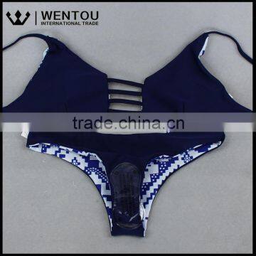 New Arrival Double-sided Printing Brazilian Spa Bikini Swimsuit photo-2