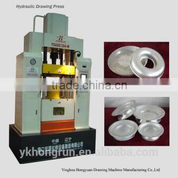 YSA 85T Four-column Double Action Hydraulic Drawing Press Machine for produce alunminum oil my for the airlplame