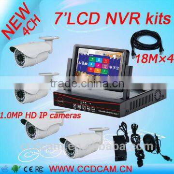 Cheap cctv ip camera kit with nvr kit 4 camera