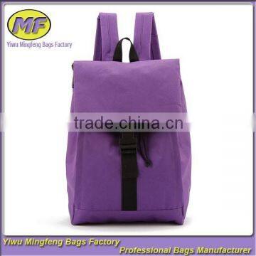 Oxford Backpack Drawstring Design New Design Purple School Bags for Teenagers BB005