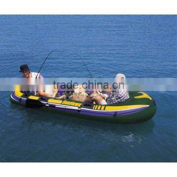 PVC inflatable pontoon fishing boat