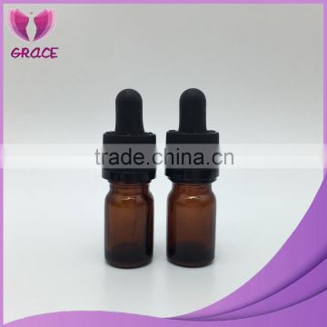 Factory supplier 5ml amber eliquid bottle 5ml glass bottle with dropper for essential oil