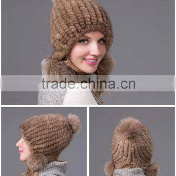 China manufacture wholesale fur hat/ russian style fur hat/ mink fur hat