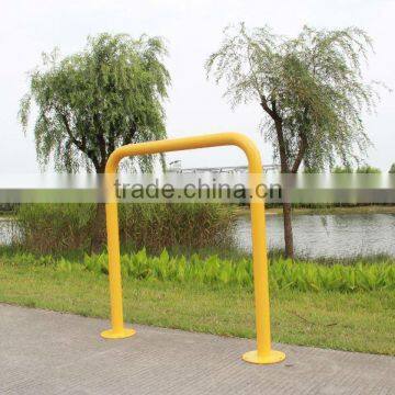 2012 Lastest Yellow Powder Coated Loop Bicycle Rack Factory