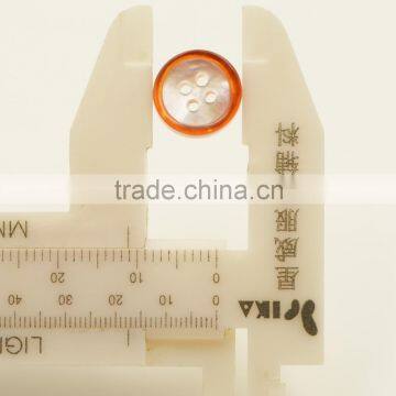 Natural Mop Shell Button With Coated Round Rid